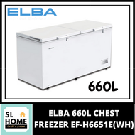 {KL &amp; Klang Valley Area Only}ELBA ARTICO EF-H6651E(WH) 660L CHEST FREEZER WITH EXTERNAL HANDLE