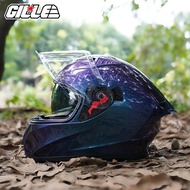 Gille Helmet 135 GTS V1 CHAMELEON Motorcycle Helmets Full Face Dual Visor Free Iridium Lens