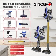 Sincero X5 PRO Cordless Vacuum Cleaner Handheld Handstick Cyclone Portable Rechargeable/Removeable B