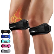 CAMBIVO Patellar Tendon Knee Straps 2 Pack with Extra Straps, Knee Brace for Women & Men, Patella Ba
