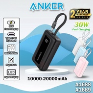 Anker Zolo Power Bank Anker A1688 10000mAh Powerbank 30W Fast Charging Powerbank A1689 20000mAh