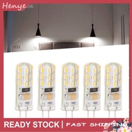 Henye G4 LED Bulb  Light Bulbs Double Feet Base Plug and Play for Courtyard (Warm White)