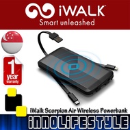iWalk Scorpion Air 8000mAh Wireless Powerbank with built in cables