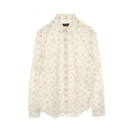 【二手】LOUIS VUITTON男士Monogram Sand長袖純棉襯衫，RM232M ZR6 HPS33W，二手