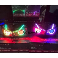 MAGIC BOY RSX150 C2 CUSTOM APP HEAD LAMP -BLUE /RED