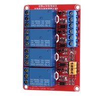 4 Channel Optocoupler Relay Module Board High & Low Trigger Relay Module 5V/12V/24V