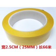 High Temperature Resistant Tape Width 25MM Length 66m Deep Yellow Mara Tape High Temperature Resista