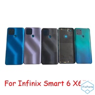 AAAA Quality For Infinix Smart 6 X6511 Back Battery Cover Housing Case Repair Parts