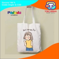 Aesthetic Vintage Totebag You can do it Arsha Store