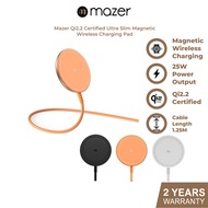 Mazer Magnetic Wireless Charger Qi2 / Qi2.2 Certified Wireless Charging Pad 1.5m USB-C Cable