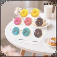 [Hatel] Acrylic Donut Display Stand, Transparent Bagel Holder Board, Donut Rack, Donut Holder for Di