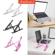 [Amleso1] Laptop Stand for Desk Holder 7 Adjustable Angles Ergonomic Notebook Stand Laptop Riser