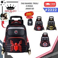 GIOBAGS 3-Wheel Trolley Bag for Elementary School Boys 2222