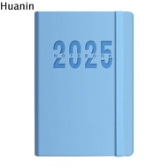 HUANIN 12เดือนค่ะ สมุดบันทึกกำหนดการวางแผนปี2025 ภาษาอังกฤษแบบสบายๆ สิ่งที่ต้องทำ แผ่นเขียนไดอารี่ ห