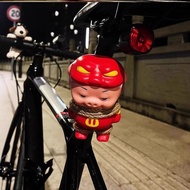 Piggman Bicycle Decoration ggbond Cute Doll Pendant Road Bike Tram Handlebar Tail Light Accessories 