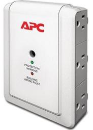 4#,美國名牌 APC P6W 安全6插座,過載防護,防雷擊1080J焦耳 防突波保謢器+接地偵測,6位6孔延長線