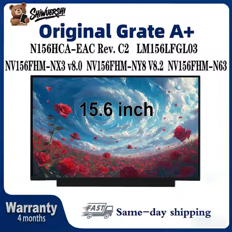 Original New A+ 15.6" Laptop Lcd Slim Screen N156HCA EAC Rev. C2 LM156LFGL03 NV156FHM NX3 v8.0 NV156