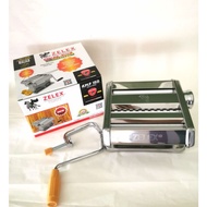 Zelex High Quality 3-Blade 9 Gear Stainless Steel Manual Noodle Pan Mee Pasta Maker Machine - 80150Z