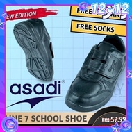 CY 100% Original Asadi 6551 Black Shoe | Kasut Sekolah Asadi Hitam