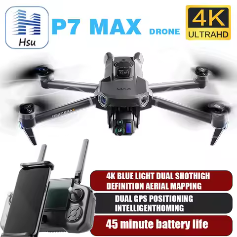 P7 MAX Professional Drone GPS With 8K Camera 3-Axis Gimbal 360 Obstacle Avoidance Touch Screen FPV B