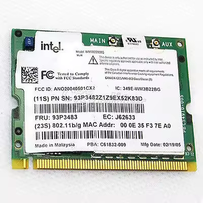 Wireless Adapter Card for intel 2200BG Wireless Wifi G mini pci Card for IBM Thinkpad Lenovo T40 T41