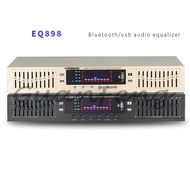 EQ-898BT HIFI Digital HD Stereo Preamplifier Equalizer Built-In USB Bluetooth Home Stage Equalizer D