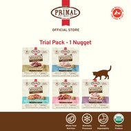 Primal Freeze Dried Raw Nuggets Cat Food Trial Pack 8g | Grain Free, Organic Fruits & Vegetables, Wh