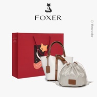 FOXER Women's Shoulder Bag Bucket Bag Messenger Bag With Detachable Inner Pocket Women's Bag