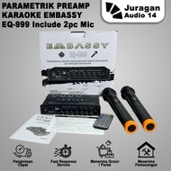 Parametric Preamp Embassy EQ-999 equalizer karaoke USB Bluetooth