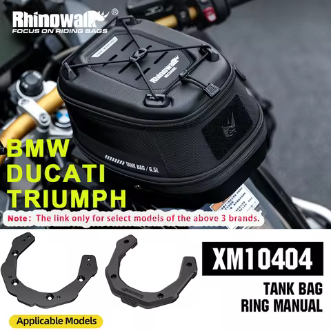 Rhinowalk Motorcycle Magnetic Tank Bag Waterproof Quick Release Front Bag For BMW R1200RS/R1200GSA/R
