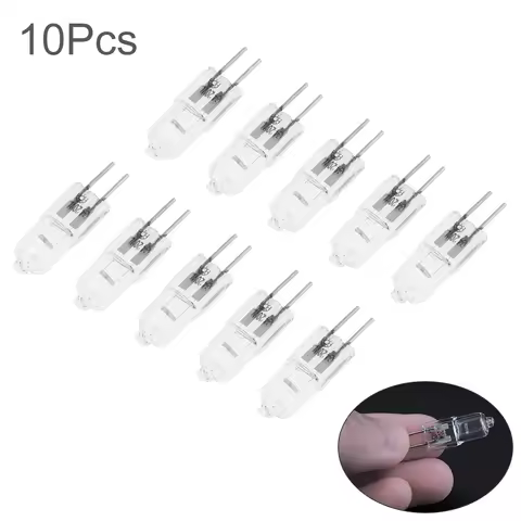 10pcs G4 Halogen Light Bulbs 12V/24V/220V 10W/20W/35W Long Life Capsule Lamps Warm White Clear Bulbs