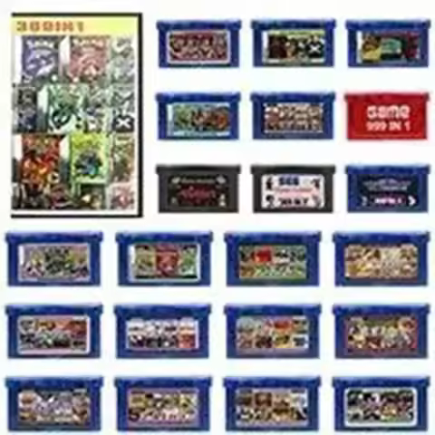 32 Bit GBA Game Cartridge All in One Combo Card 150-999 Games 12-369-in-1 For GBA SP DS Video Game C