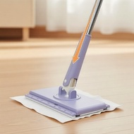 Mini Mop with Push-Pull Handle and Auto Cloth Swap - Effortless Floor Care