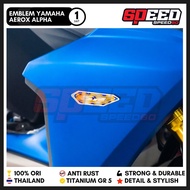 Titanium Emblem Cover SP Body Yamaha Aerox Alpha By Project60 King Nut