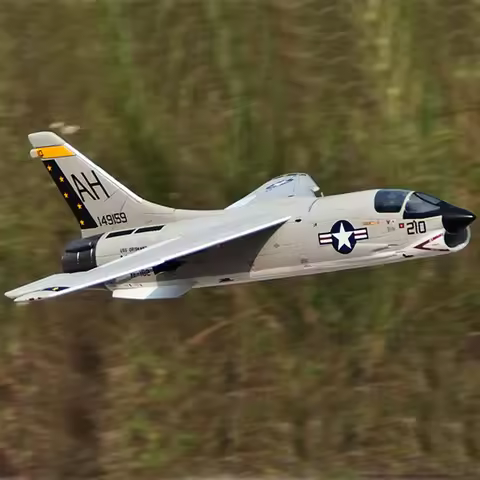 Freewing RC Airplane 64MM F-8E F8E Crusader PNP,Landing Gear,Radio Control Model, Aircraft,Gift,Hobb