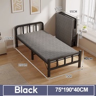 NAIJIA Folding Bed Katil Lipat Frame Single Bed For Office Portable Office Bed Bedroom Katil Single 