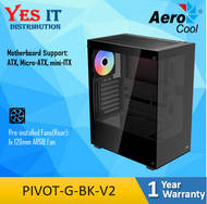 AeroCool CS-106 / CS-107 / Pivot V2 MINI TOWER CASE [ CS106-S-BK-V1 / CS107-A-BK-V2 / PIVOT-G-BK-V2 