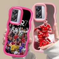 MERAH D-24 CR7 Ronaldo Pink red Casing for OPPO A57E A57 A57S A77S A77 5G black