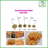 Acuan Kuih Loyang Tembaga /Rose Cookies Mould/Loyang Honeycomb Biscuits/Kuih Loyang
