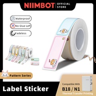 NIIMBOT N1 B18 Pattern Label, Refill Paper Tape Roll Waterproof Anti-Oil Scratch-Resistant Sticker