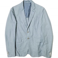 PRADA 棉質 2B 修身外套 ACS1 2014 3532 SD020 S121 91X 46 薩克斯藍外套 [二手] [PRADA]