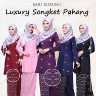 Baju kurung Songket Tenun Bunga Tabur(Hot selling)(S-XXL) SILVER SERIES