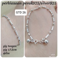 WOMEN'S BRACELET S925 SILVER WHITE GOLD PLATED GTD 26. GTD 224