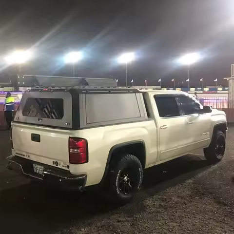 For4x4 Offroad Heavy Duty Waterproof Pickup Truck Camper Shell Cargo Bed Caps Steel Canopy for 2017 