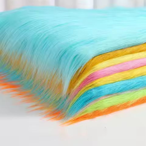 50*50/50*180/100*180cm Long Rabbit Faux Fur Fabric For Patchwork Sewing Material Garment Diy Home De