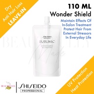 Shiseido Professional Sublimic Wonder Shield 110ml (Refill Pouch) - For All Hair Types In Salon Home Care • Protect Hair from External Aggressors UV Heat Protection