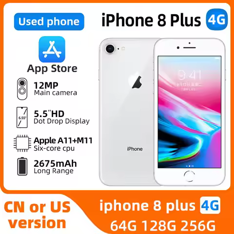 Apple iphone 8 plus 4g ios Smartphone 5.5 inch Screen 256GB ROM 2675 Battery All Colours in Good Con