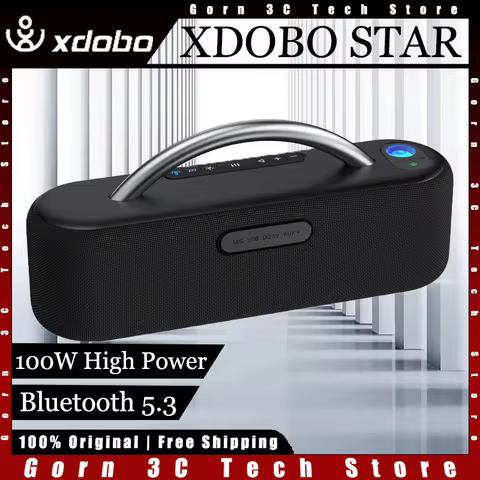XDOBO STAR Wireless Speaker Bluetooth 5.3 100W High Power Subwoofer Portable Camping High Fidelity O