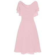 SJWY Plus Size Dress For Women Formal Wedding Dress For Ninang Sale Women Formal Wedding Bridesmaid High-Waist Party Ball Prom Gowntail Dress Chiffon Beige