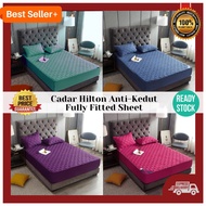 RM39 CLEAR STOCK /READY STOCK HILTON BEDSHEET WITH COTTON  / CADAR HILTON ANTI KEDUT ISI KAPAS /30% 